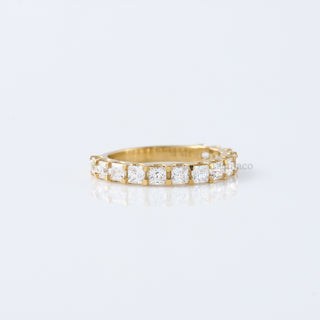 Eternity Princess Lab Grown Diamond Wedding Band, Half Eternity band, Princess Cut Diamond Band
