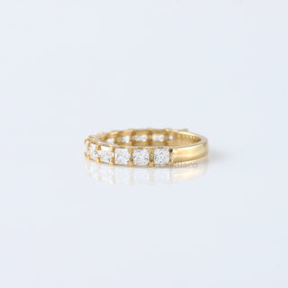 Eternity Princess Lab Grown Diamond Wedding Band, Half Eternity band, Princess Cut Diamond Band