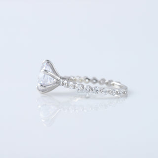 2 Carat Brilliant Round Cut Lab Grown Diamond Floating Eternity Engagement Ring