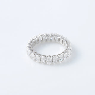 Full Eternity Oval Cut Moissanite Diamond Wedding Band