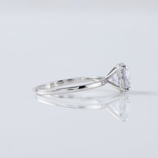 2.00 Ct Round Cut Lab Grown Diamond 14K White Gold Solitaire Engagement Ring