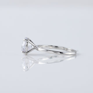 2.00 Ct Round Cut Lab Grown Diamond 14K White Gold Solitaire Engagement Ring