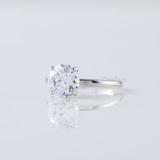 2.00 Ct Round Cut Lab Grown Diamond 14K White Gold Solitaire Engagement Ring