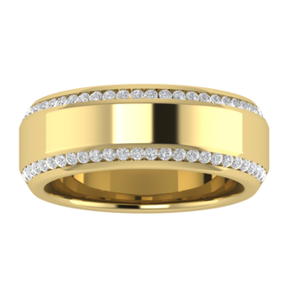 Lab Grown Diamond Half Eternity 14K White Gold Wedding Band