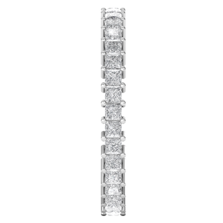 Full Eternity Princess Cut Moissanite Wedding Band
