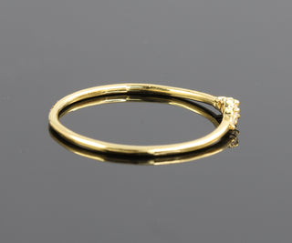 Five Stone Round Cut Moissanite Wedding Band