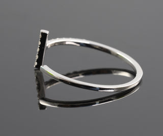 T Bar Open Cuff Round Cut Moissanite Band