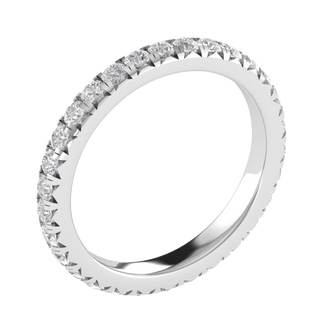 Full Eternity Round Cut Moissanite Wedding Band