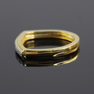 Stackable Half Eternity Moissanite Wedding Band