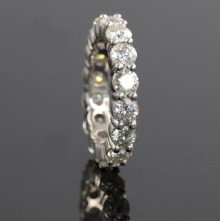 Full Eternity Round Cut Moissanite Wedding Band