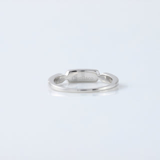 Vintage Three Stone Moissanite Diamond Minimalist 14K Gold Ring