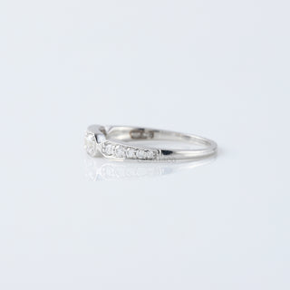Vintage Three Stone Moissanite Diamond Minimalist 14K Gold Ring