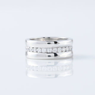 Full Eternity Channel Set Lab Grown Diamond Wedding Band