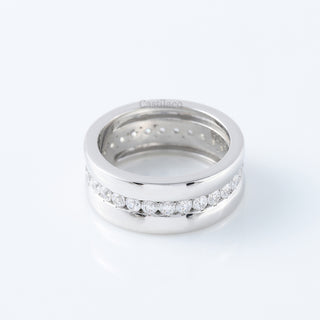 Full Eternity Channel Set Lab Grown Diamond Wedding Band