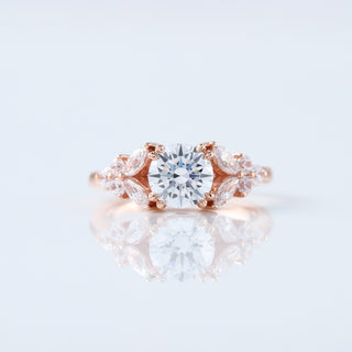 Muse Setting Round Lab Grown Diamond Engagement Ring