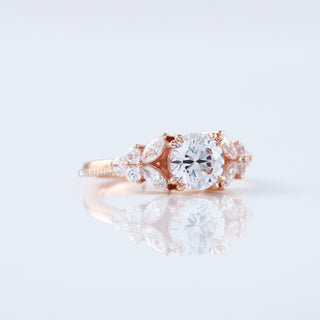 Muse Setting Round Lab Grown Diamond Engagement Ring