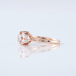 Muse Setting Round Lab Grown Diamond Engagement Ring