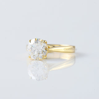 2 CT Round Lab Grown Diamond Solitaire Engagement Ring For Her