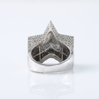 Iced Out Star Shape Moissanite Diamond Hip Hop Men's Ring