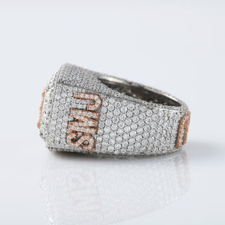 Hip Hop Style Custom Made Moissanite Diamond Ring For Him