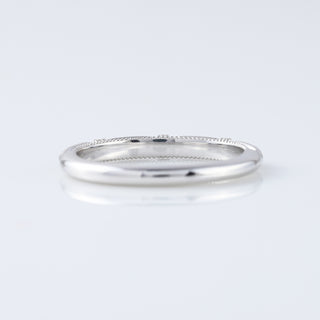 Art Deco Lab Grown Diamond 18K White Gold Band