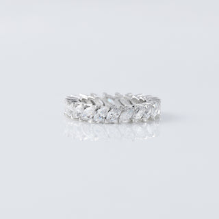 Full Eternity Marquise Lab Grown Diamond Stacking Matching Unique Wedding Band