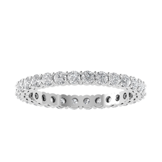 Full Eternity Lab Grown Diamond 14K White Gold Wedding Band