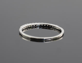 Half Eternity Micro Pave Moissanite Wedding Band