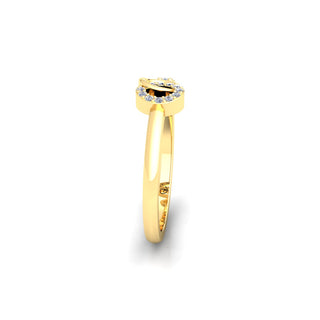 Lab Grown Diamond Open Diamond Knot Style 14K White Gold Wedding Ring