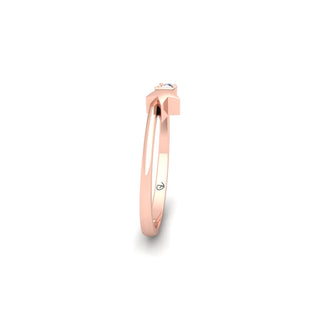 Lab Grown Diamond Star Five Stone 14K White Gold Wedding Ring