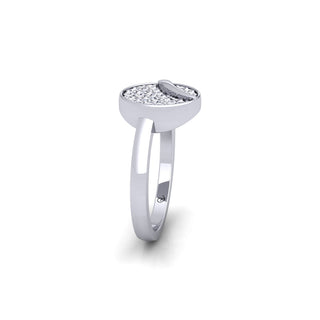 Lab Grown Diamond Cluster Unique Design Wedding Ring