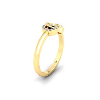 Lab Grown Diamond Open Diamond Knot Style 14K White Gold Wedding Ring