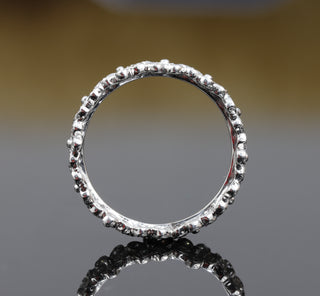 Flower Inspired Diamond Wedding Band