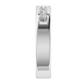 Lab Grown Diamond Seven Stone 14K White Gold Wedding Band